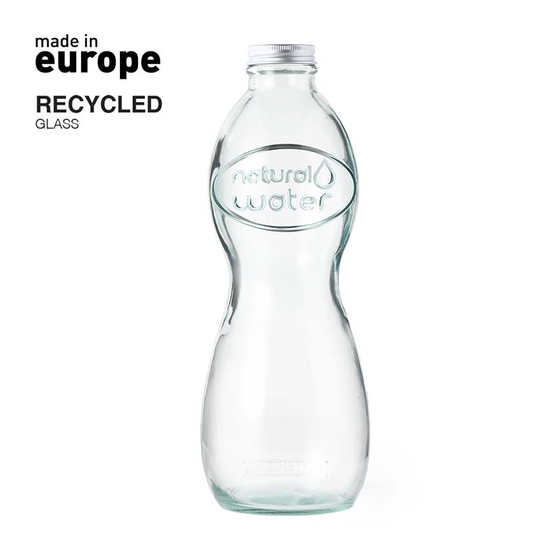 Fles van gerecycled glas